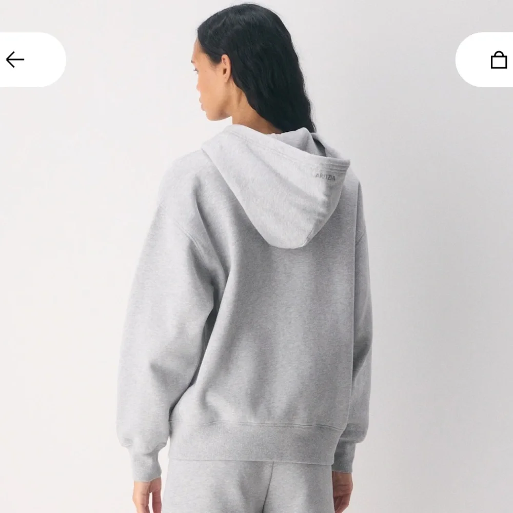 TNA Light Gray Zip-Up Hoodie - Picture 4 of 4